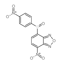 2,1,3-Benzoxadiazole,4-nitro-7-[(4-nitrophenyl)sulfinyl]- Structure
