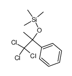 trimethyl((1,1,1-trichloro-2-phenylpropan-2-yl)oxy)silane结构式