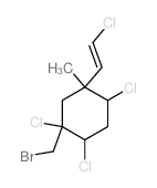 Cyclohexane,1-(bromomethyl)-1,2,4-trichloro- 5-[(1E)-2-chloroethenyl]-5-methyl-,(1R,2S,- 4R,5R)-结构式