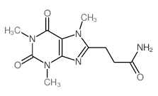 3-(1,3,7-trimethyl-2,6-dioxo-purin-8-yl)propanamide结构式