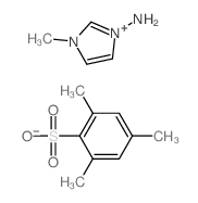 3-methylimidazol-1-amine; 2,4,6-trimethylbenzenesulfonic acid Structure