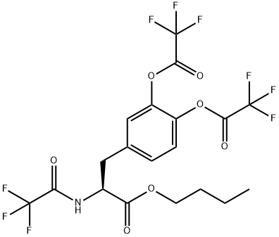 N,O-Bis(trifluoroacetyl)-3-trifluoroacetyloxy-L-tyrosine butyl ester Structure