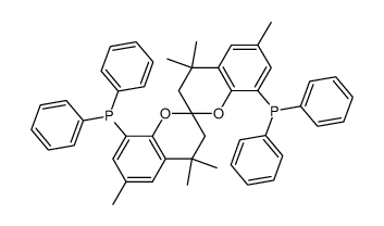 racemic-8,8'-Bis(diphenylphosphino)-3,3',4,4'-tetrahydro-4,4,4',4',6,6'-hexamethyl-2,2'-spirobi[2H-1-benzopyran] Structure