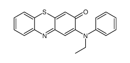 2-(N-ethylanilino)phenothiazin-3-one Structure