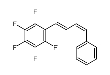 1,2,3,4,5-pentafluoro-6-(4-phenylbuta-1,3-dienyl)benzene结构式
