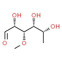 6-Deoxy-3-O-methyl-D-glucose结构式