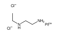 N'-ethylethane-1,2-diamine,platinum(2+),dichloride结构式