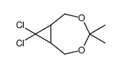 8,8-dichloro-4,4-dimethyl-3,5-dioxabicyclo[5.1.0]octane结构式