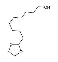 9-(1,3-dioxolan-2-yl)nonan-1-ol结构式