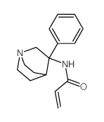 N-(8-phenyl-1-azabicyclo[2.2.2]oct-8-yl)prop-2-enamide结构式