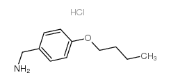 P-BUTOXYBENZYLAMINE HYDROCHLORIDE Structure