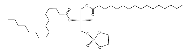 2-(1',2'-dipalmitoyl-sn-glycero)-2-oxo-1,3,2-dioxaphospholane结构式