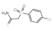 2-(4-氯苯基)磺酰硫代乙酰胺结构式