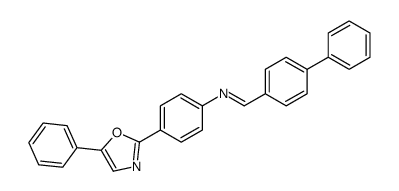 N-[4-(5-phenyl-1,3-oxazol-2-yl)phenyl]-1-(4-phenylphenyl)methanimine结构式