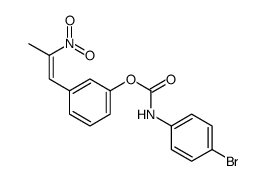 [3-(2-nitroprop-1-enyl)phenyl] N-(4-bromophenyl)carbamate Structure