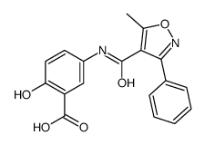 2-hydroxy-5-[(5-methyl-3-phenyl-oxazole-4-carbonyl)amino]benzoic acid结构式