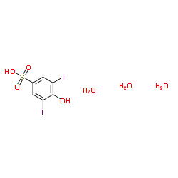 3,5-二碘-4-羥苯磺酸鈉结构式