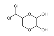 5-(dichloromethyl)-1,4-dioxane-2,3-diol结构式