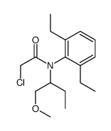 2-chloro-N-(2,6-diethylphenyl)-N-(1-methoxybutan-2-yl)acetamide结构式