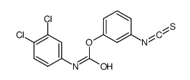 (3-isothiocyanatophenyl) N-(3,4-dichlorophenyl)carbamate结构式