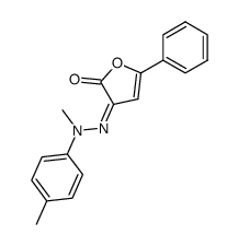 3-(Methyl-p-tolyl-hydrazono)-5-phenyl-3H-furan-2-one Structure