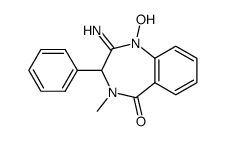 2-amino-1-hydroxy-4-methyl-3-phenyl-1,4-dihydro-benzo[e][1,4]diazepin-5-one结构式
