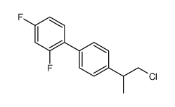 1-[4-(1-chloropropan-2-yl)phenyl]-2,4-difluorobenzene Structure