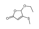 2-ethoxy-3-methylsulfanyl-2H-furan-5-one Structure