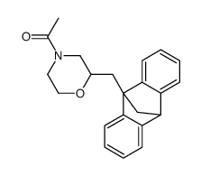 Morpholine,4-acetyl-2-(9,10-methanoanthracen-9(10H)-ylmethyl) Structure