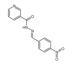 p-nitrobenzaldehyde nicotinoylhydrazone结构式