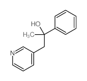 3-Pyridineethanol, a-methyl-a-phenyl- structure