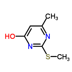 6-Methyl-2-(methylthio)-1H-pyrimidin-4-one structure