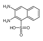 2,3-diaminonaphthalene-1-sulfonic acid Structure