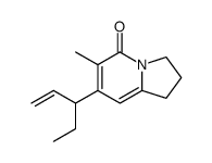 6-methyl-7-(pent-1-en-3-yl)-2,3-dihydroindolizin-5(1H)-one Structure