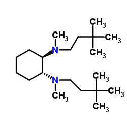 (1R,2R)-N,N'-二甲基-N,N'-双(3,3-二甲丁基)环己烷-1,2-二胺结构式