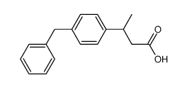 3-(4-Benzyl-phenyl)-butyric acid Structure