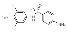 Benzenesulfonamide, 4-amino-N-(4-amino-3,5-dichlorophenyl)-结构式