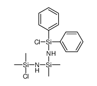 [chloro-[[[[chloro(dimethyl)silyl]amino]-dimethylsilyl]amino]-phenylsilyl]benzene Structure