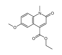 6-methoxy-1-methyl-2-oxo-1,2-dihydro-quinoline-4-carboxylic acid ethyl ester结构式