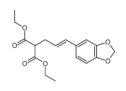 Ethyl 2-carbethoxy-5-(3',4'-methylendioxyphenyl)pent-4-enoate Structure