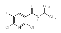 2,6-二氯-5-氟-N-异丙基烟酰胺结构式