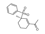 (R)-1-(3-methyl-3-(phenylsulfonyl)cyclohex-1-en-1-yl)ethanone Structure