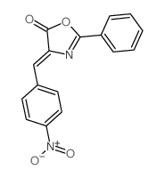 5(4H)-Oxazolone, 4-[(4-nitrophenyl)methylene]-2-phenyl- Structure