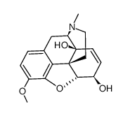 3-methoxy-4,5α-epoxy-6β,14-dihydroxy-7,8-didehydro-17-methylmorphinan Structure