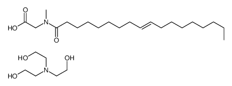 2-[bis(2-hydroxyethyl)amino]ethanol,2-[methyl-[(E)-octadec-9-enoyl]amino]acetic acid Structure
