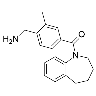 (4-(氨基甲基)-3-甲基苯基)(2,3,4,5-四氢-1H-苯并[b]氮杂卓-1-基)甲酮结构式