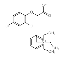 (Benzyltriethyl)ammonium 2,4-(dichlorophenoxy)acetate Structure