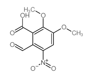2-formyl-5,6-dimethoxy-3-nitro-benzoic acid结构式