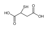 (S)-2-疏基琥珀酸结构式