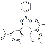 3-O,4-O-(Phenylboranediyl)-D-glucitol 1,2,5,6-tetraacetate structure